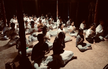 Guru Poornima Utsav at Ashram Gandhi Puri Klungkung