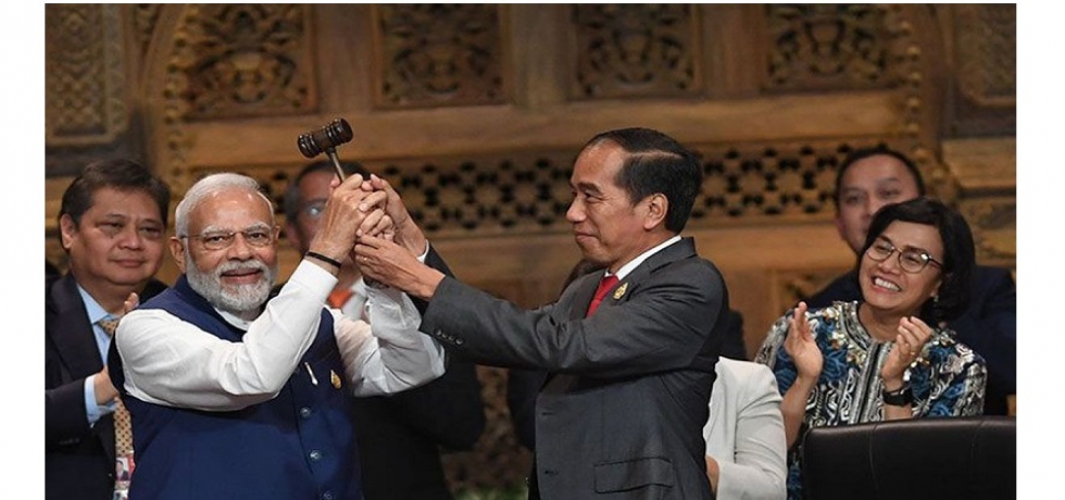 Hon'ble PM with President of Indonesia during G20