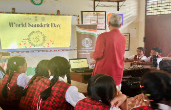 Sanskrit Day at SD 03 Lodtunduh